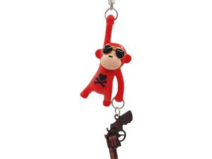 Car Rear View Mirror Accessories Wearing Sunglasses Monkey Car Hanging Accessories Car Pendant Car Ornament (Monkey Gun)