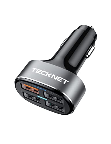 TECKNET USB Car Charger 54W 4-Port USB Car Charger Adapter QC 3.0 Port Compatible with iPhone 14 Pro Max/14 Plus/iPhone 13 12 11 Pro Max X XR XS 8 Samsung Galaxy Note 20/10 S21/20/10 Google Pixel TECKNET USB Car Charger 54W 4-Port USB Car Charger Adapter QC 3.0 Port Compatible with iPhone 14 Pro Max/14 Plus/iPhone 13 12 11 Pro Max X XR XS 8 Samsung Galaxy Note 20/10 S21/20/10 Google Pixel