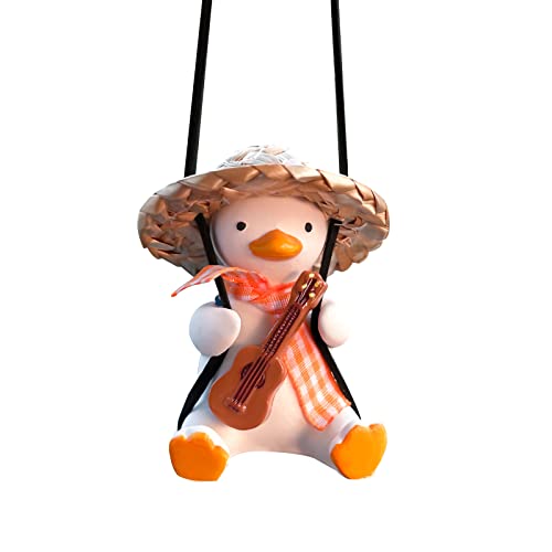 Swing Duck Car Hanging Ornament Cute Swing Duck Car Pendant Swing Duck Car Decoration Rearview Mirror Accessories Car Rearview Mirror Women Car Interior Accessories(Guitar hat Duck) Swing Duck Car Hanging Ornament Cute Swing Duck Car Pendant Swing Duck Car Decoration Rearview Mirror Accessories Car Rearview Mirror Women Car Interior Accessories(Guitar hat Duck)