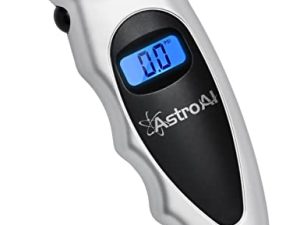 AstroAI 2 Pack Digital Tire Pressure Gauge 150 PSI 4 Settings for Car Truck Bicycle with Backlit LCD and Non-Slip Grip Car Accessories