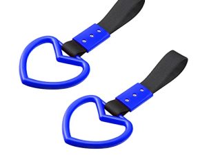 2PCS Tsurikawa Rings Heart-Shaped Car Hand Strap