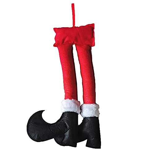 GCARTOUR Christmas Car Auto Costume Decoration Santa Claus Elf Legs Plush Stuffed Feet Sticking Out of Trunk or Stuck in Christmas Tree Decor (Santa) GCARTOUR Christmas Car Auto Costume Decoration Santa Claus Elf Legs Plush Stuffed Feet Sticking Out of Trunk or Stuck in Christmas Tree Decor (Santa)