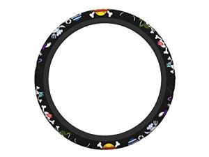 Anime Steering Wheel Cover Anti-Slip Car Wheel Protector 3d Pattern Universal Fit 15 Inch Car Accessories for Auto Cars Suv Truck Vehicle…