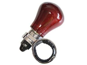 APROFAMILY [Handicrafts Using Wood] Can be Mounted on All Models Luxury Design Vehicle Handle Spinner Power Handle Spinner Handle Car Steering Wheel Car Accessories [Dark Wine]
