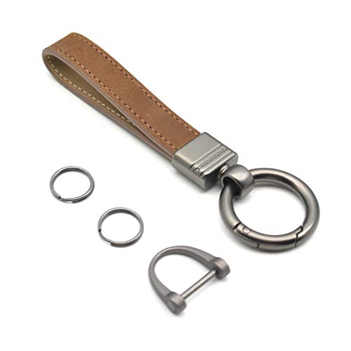 Car Fob Key Chain Genuine Leather Keychains Holder for Men and Women Car Fob Key Chain Genuine Leather Keychains Holder for Men and Women