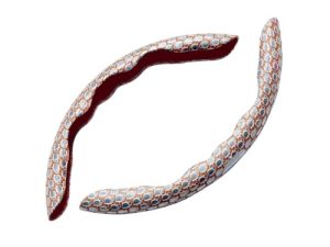 Cartist Steering Wheel Cover for Women Men Sporty Wheel Protector Anti Skid Soft Leather Universal for 14 15 16 inch Car Steering Wheel (Brown)