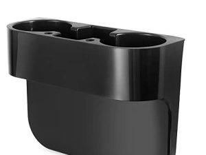 Heart Horse Cup Holder Portable Multifunction Vehicle Seat Cup Cell Phone Drinks Holder Box Car Interior Organizer (Black)