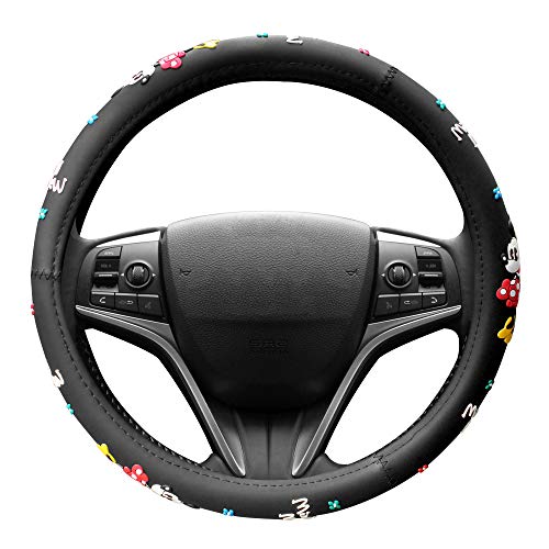 Finex Silicone Minnie Mouse Auto Car Steering Wheel Cover - Black - Universal Fit Finex Silicone Minnie Mouse Auto Car Steering Wheel Cover - Black - Universal Fit