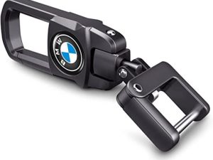 OPQJBK Metal Car Keychain Keyring with Logo Compatible with
