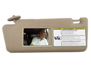 SAILEAD Left Driver Side Sun Visor Replacement Compatible with Toyota Tacoma 2005 2006 2007 2008 2009 2010 2011 2012 Visor Assembly Without Light 74320-04181-B1 (Sand Beige)