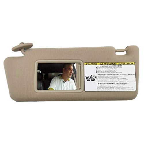 SAILEAD Left Driver Side Sun Visor Replacement Compatible with Toyota Tacoma 2005 2006 2007 2008 2009 2010 2011 2012 Visor Assembly Without Light 74320-04181-B1 (Sand Beige) SAILEAD Left Driver Side Sun Visor Replacement Compatible with Toyota Tacoma 2005 2006 2007 2008 2009 2010 2011 2012 Visor Assembly Without Light 74320-04181-B1 (Sand Beige)
