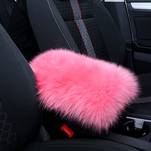 Frienda Furry Armrest Cover Auto Center Armrest Cover Car Soft Console Pad Fluffy Seat Box Cover Furry Car Armrest Pad Cover for Most Car Box Decoration Protector(Pink) Frienda Furry Armrest Cover Auto Center Armrest Cover Car Soft Console Pad Fluffy Seat Box Cover Furry Car Armrest Pad Cover for Most Car Box Decoration Protector(Pink)
