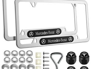Stainless Steel License Plate Frames for Mercedes Benz