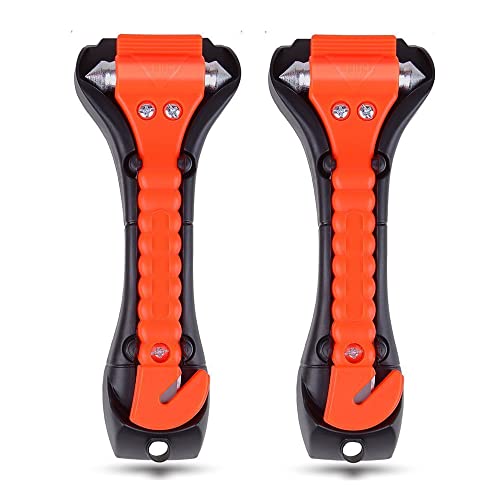 Premium Car Glass Breaker Safety Hammer - Emergency Escape Tool with Car Window Breaker and Seat Belt Cutter Premium Car Glass Breaker Safety Hammer - Emergency Escape Tool with Car Window Breaker and Seat Belt Cutter