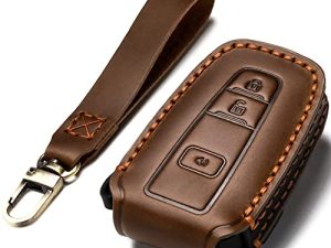 ZiHafate Car Key Fob Cover Case Compatible with Toyota Keyless Remote Control 2022、2021、2020、2019、2018、2017、2016 RAV4 Camry Corolla Avalon Tacoma Highlander 4Runner Tundra Prius Prado etc.(BN-Brown) …