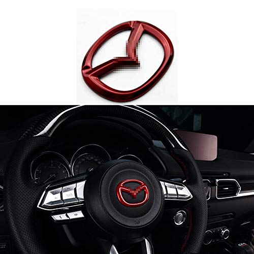 MAXDOOL Red Steering Wheel Cover Sticker Sequins Frame Trim for Mazda 3 6 CX-3 CX-5 CX-9 Interior Accessories (Red) MAXDOOL Red Steering Wheel Cover Sticker Sequins Frame Trim for Mazda 3 6 CX-3 CX-5 CX-9 Interior Accessories (Red)