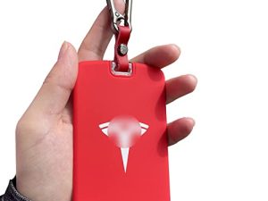 TANDRIVE Silicone Key Card Holder Case Compatible with Tesla Model 3 and Model Y,Key Protector Cover Accessories Including Key Chain