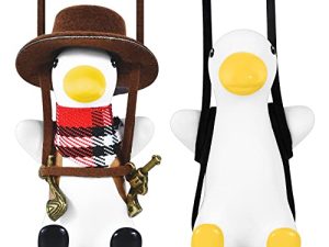 2Pcs Cute Duck Car Hanging Ornament