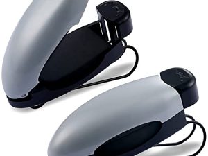 Frienda Car Sunglasses Holder Clip 2 Pieces Sunglasses Visor Clips Auto Sunglasses Holder for Car Sun Visor Glasses Holder Car Visor Clip Eyeglasses Mount for Sunglasses Car Accessories (Grey)