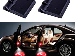 2Pcs Compatible with Tesla Wireless Car Door Logo Light LED HD Welcome Courtesy Ghost Shadow Projector Lamp Compatible with Tesla Cars