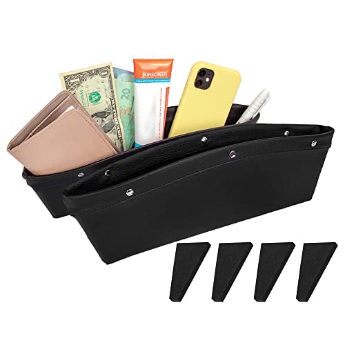 EcoNour 2 in 1 Car Seat Gap Organizer | Front Car Seat Crevice Storage Box | Car Seat Gap Filler Helps to Reduce Distracted Driving & Holds Phones EcoNour 2 in 1 Car Seat Gap Organizer | Front Car Seat Crevice Storage Box | Car Seat Gap Filler Helps to Reduce Distracted Driving & Holds Phones