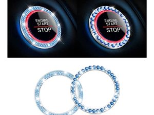 Car Bling Crystal Rhinestone Engine Start Ring Stickers