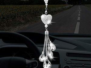 Bling Heart Diamond Car Accessories