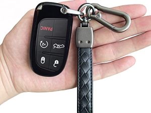 TANDRIVE Compatible Jeep Key Fob Cover Dodge,Cherokee Grand Cherokee Compass Renegade