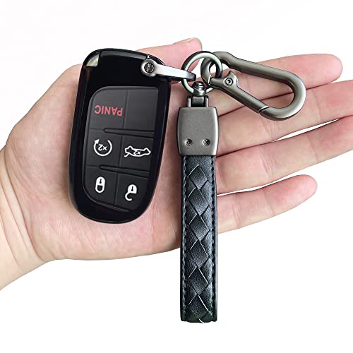 TANDRIVE Compatible Jeep Key Fob Cover Dodge,Cherokee Grand Cherokee Compass Renegade TANDRIVE Compatible Jeep Key Fob Cover Dodge,Cherokee Grand Cherokee Compass Renegade