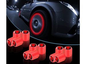 12PCS Fluorescent Skull Tire Valve Stem Caps