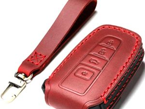 ZiHafate Car Key Fob Cover Case Compatible with Toyota Keyless Remote Control 2022、2021、2020、2019、2018、2017、2016 RAV4 Camry Corolla Avalon Tacoma Highlander 4Runner Tundra Prius Prado etc.(AN-Red)…
