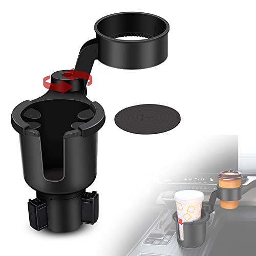 ZenRui Upgraded Car Cup Holder Expander Adapter with 360 ° Rotate Upper Cup Holder and Offset Adjustable Base ZenRui Upgraded Car Cup Holder Expander Adapter with 360 ° Rotate Upper Cup Holder and Offset Adjustable Base