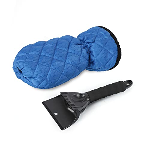 EcoNour Ice Scraper Mitt for Car Windshield | Waterproof Warm Glove with Thick Fleece Lining | Windshield Scraper for Ice and Snow with Foam Grip EcoNour Ice Scraper Mitt for Car Windshield | Waterproof Warm Glove with Thick Fleece Lining | Windshield Scraper for Ice and Snow with Foam Grip