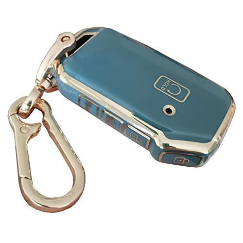 BINOWEN for Kia Key Fob Cover Keyless Remote Smart Key Shell with Keychain Fit for Kia Ceed Cerato Forte NIRO Seltos Sorento Soul Sportage Telluride (Gray) BINOWEN for Kia Key Fob Cover Keyless Remote Smart Key Shell with Keychain Fit for Kia Ceed Cerato Forte NIRO Seltos Sorento Soul Sportage Telluride (Gray)