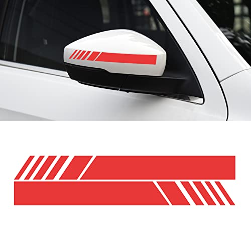SINGARO Car Rear View Mirror Stickers Decor Car Body Sticker Vinyl 4pcs (Red) SINGARO Car Rear View Mirror Stickers Decor Car Body Sticker Vinyl 4pcs (Red)