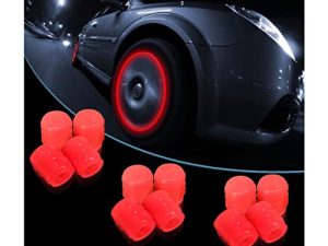 12PCS Fluorescent Car Tire Valve Stem Caps