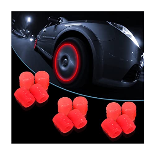 12PCS Fluorescent Car Tire Valve Stem Caps 12PCS Fluorescent Car Tire Valve Stem Caps