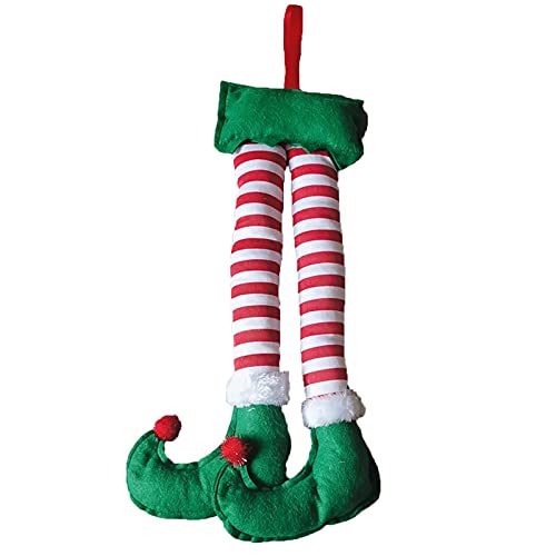 GCARTOUR Christmas Car Auto Costume Decoration Santa Claus Elf Legs Plush Stuffed Feet Sticking Out of Trunk or Stuck in Christmas Tree Decor (Elf) GCARTOUR Christmas Car Auto Costume Decoration Santa Claus Elf Legs Plush Stuffed Feet Sticking Out of Trunk or Stuck in Christmas Tree Decor (Elf)