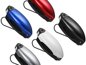 5 Pieces Auto Car Vehicle Sun Visor Clip Holder Sunglasses Holder for Car in 5 Colors for Sunglasses