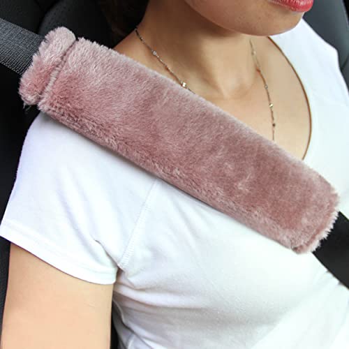 Soft Faux Sheepskin Seat Belt Shoulder Pad for a More Comfortable Driving Soft Faux Sheepskin Seat Belt Shoulder Pad for a More Comfortable Driving