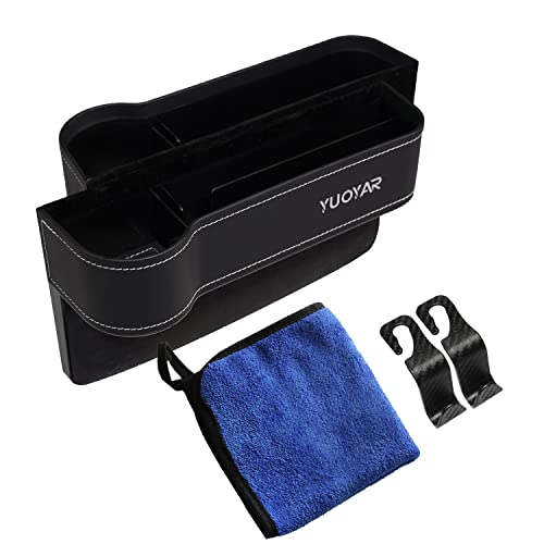 Yuoyar 2 Pack Car Seat Organizer Front Seat with Flannel - Car Seat Gap Filler Organizer for Drivers - Car Side Seat Gap Filler Organizer Universal Fit (SN-2) Yuoyar 2 Pack Car Seat Organizer Front Seat with Flannel - Car Seat Gap Filler Organizer for Drivers - Car Side Seat Gap Filler Organizer Universal Fit (SN-2)