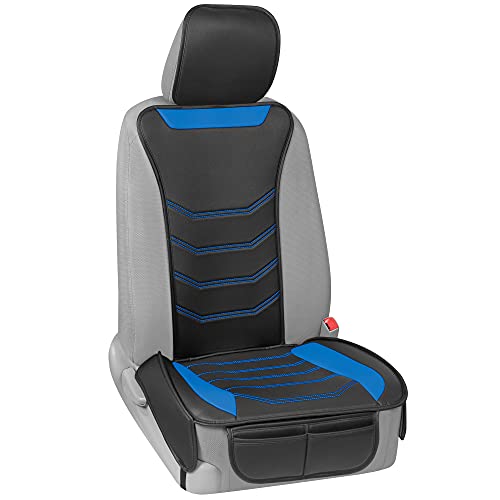 Motor Trend LuxeFit Blue Seat Cover for Cars Trucks Van SUV (1 Piece) Motor Trend LuxeFit Blue Seat Cover for Cars Trucks Van SUV (1 Piece)