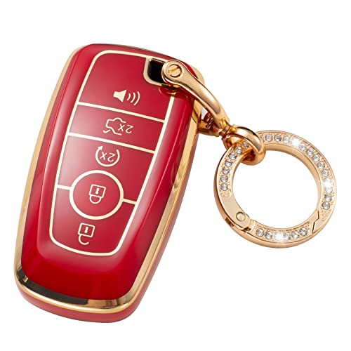 CAJISU Key Fob Cover Compatible with Ford Escape Expedition Explorer F-150 F-250 F-350 F-450 Bronco Maverick Mustang Lincoln Aviator TPU Remote Keyless Key Fob Case Protection Shell Accessories CAJISU Key Fob Cover Compatible with Ford Escape Expedition Explorer F-150 F-250 F-350 F-450 Bronco Maverick Mustang Lincoln Aviator TPU Remote Keyless Key Fob Case Protection Shell Accessories