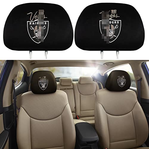 WOKEZ 2 Pack Car Seat Head Rest Covers for Raiders WOKEZ 2 Pack Car Seat Head Rest Covers for Raiders