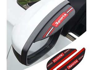 2Pcs Rear View Mirror Rain Visor Guard