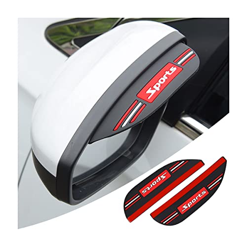 2Pcs Rear View Mirror Rain Visor Guard 2Pcs Rear View Mirror Rain Visor Guard