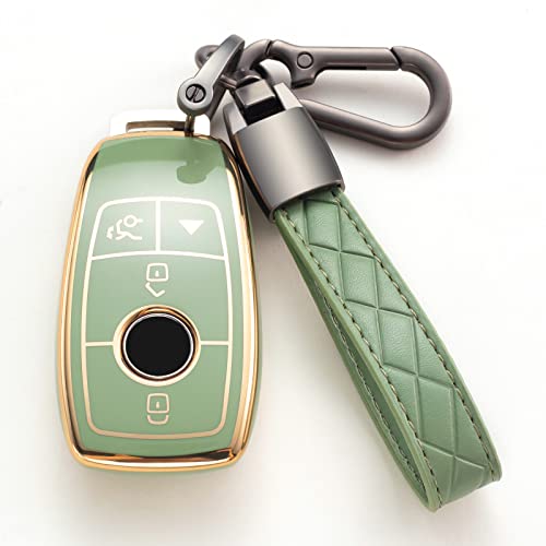 Compatible with Mercedes Benz Key Fob Cover with Keychain Compatible with Mercedes Benz Key Fob Cover with Keychain