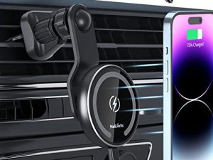 Magnetic Wireless Car Charger Auto-Alignment for Magsafe Mount iPhone 14/12/13 Mini
