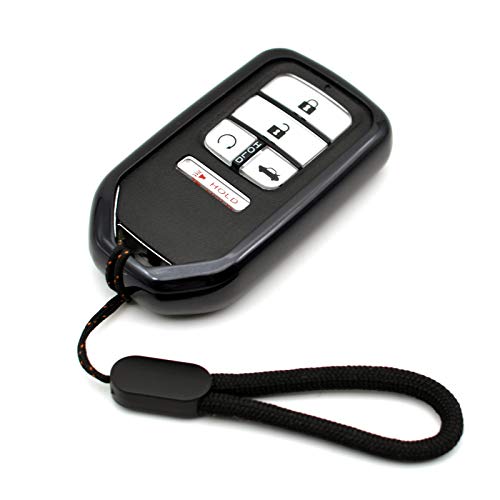 Fit for Honda Accord Civic Odyssey Passport Pilot Clarity Crosstour CRV CRZ Fit HR-V Insight Ridgeline Black TPU Key Fob Cover Case Remote Holder Skin Protector Keyless Entry Sleeve Accessories Fit for Honda Accord Civic Odyssey Passport Pilot Clarity Crosstour CRV CRZ Fit HR-V Insight Ridgeline Black TPU Key Fob Cover Case Remote Holder Skin Protector Keyless Entry Sleeve Accessories