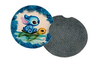 Home of car fans 2 Pcs Car Cup Holder Coaster for Stitch xiangjiale-4920 xiangjiale-4920